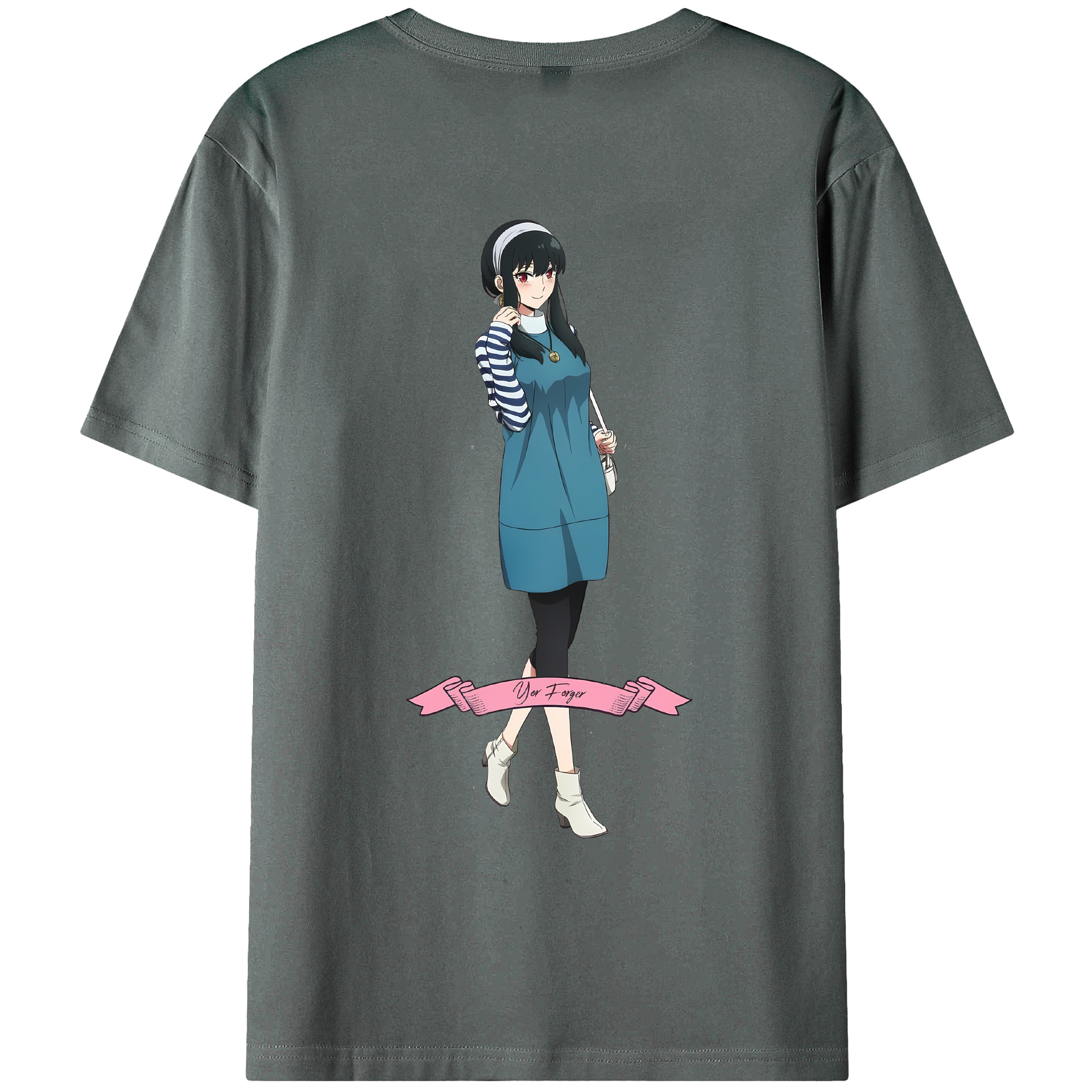 （画像用） SPY×FAMILY间谍家家酒 綿100％ メンズ半袖Tシャツ（バックプリント） 通気性